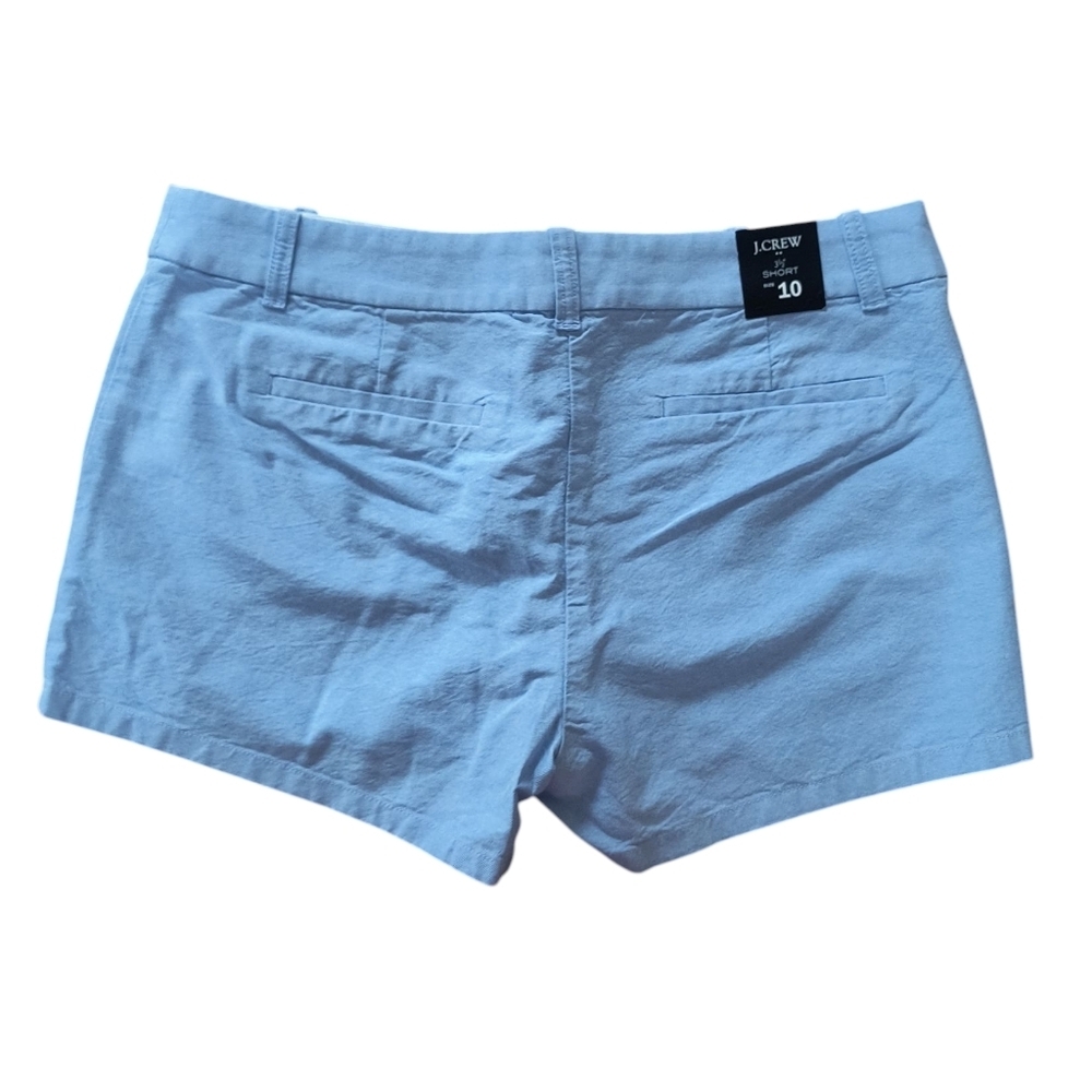 NWT J. Crew Blue 3 1/2" Shorts Size 10 - Picture 2 of 9